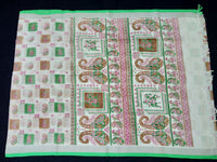 Load image into Gallery viewer, Beautiful White Linen Printed Saree