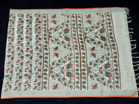 Load image into Gallery viewer, Beautiful White Linen Printed Saree