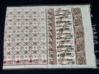 Load image into Gallery viewer, Beautiful White Linen Printed Saree