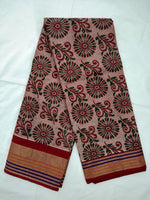 Load image into Gallery viewer, Printed Mangalagiri Cotton Saree With Zari Border