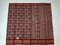 Load image into Gallery viewer, Printed Mangalagiri Cotton Saree With Zari Border