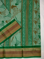Load image into Gallery viewer, Printed Mangalagiri Cotton Saree With Zari Border