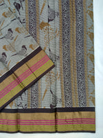 Load image into Gallery viewer, Printed Mangalagiri Cotton Saree With Zari Border