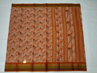 Load image into Gallery viewer, Printed Mangalagiri Cotton Saree With Zari Border