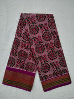 Load image into Gallery viewer, Printed Mangalagiri Cotton Saree With Zari Border
