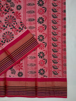 Load image into Gallery viewer, Printed Mangalagiri Cotton Saree With Zari Border