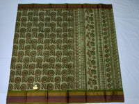 Load image into Gallery viewer, Printed Mangalagiri Cotton Saree With Zari Border