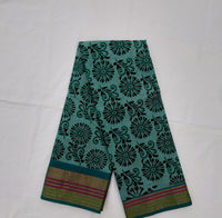 Load image into Gallery viewer, Printed Mangalagiri Cotton Saree With Zari Border