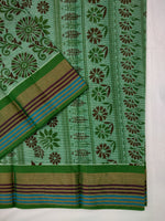 Load image into Gallery viewer, Printed Mangalagiri Cotton Saree With Zari Border