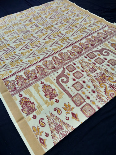 PRINTED KERALA COTTON SAREES