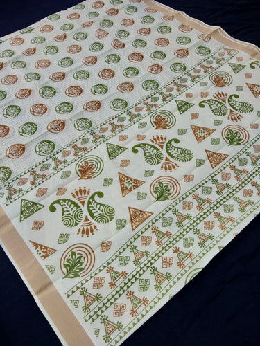 PRINTED KERALA COTTON SAREES