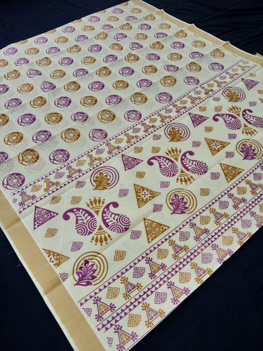 PRINTED KERALA COTTON SAREES