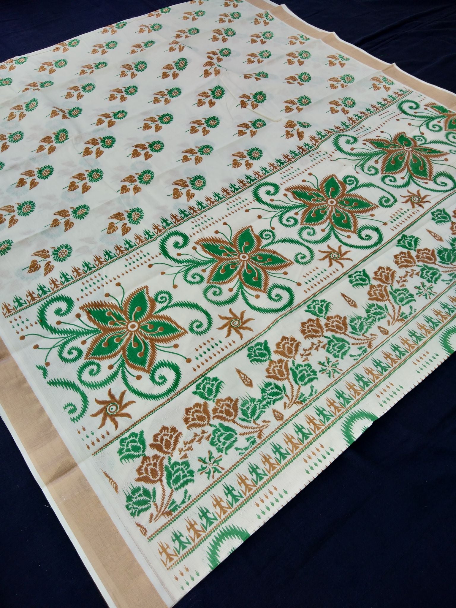 PRINTED KERALA COTTON SAREES