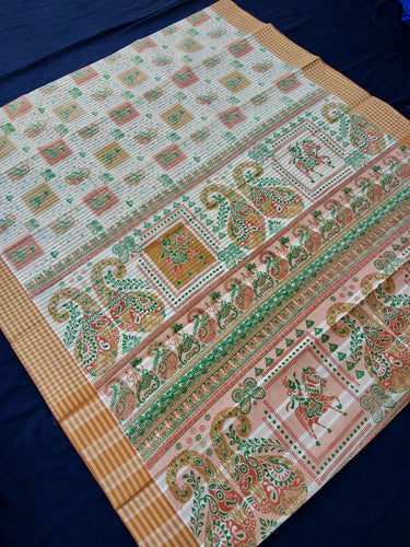 Printed Mangalagiri Cotton Sarees