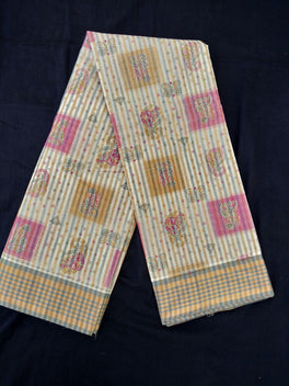 Printed Mangalagiri Cotton Sarees