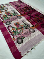 Load image into Gallery viewer, Mota Cotton Saree Comes With Bangladesh Print