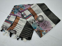 Load image into Gallery viewer, Mota Cotton Saree Comes With Bangladesh Print