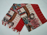 Load image into Gallery viewer, Mota Cotton Saree Comes With Bangladesh Print