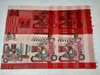 Load image into Gallery viewer, Mota Cotton Saree Comes With Bangladesh Print