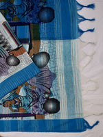 Load image into Gallery viewer, Mota Cotton Saree Comes With Bangladesh Print