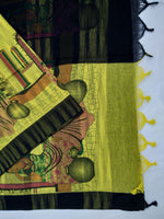 Load image into Gallery viewer, Mota Cotton Saree Comes With Bangladesh Print