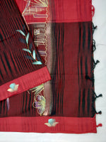 Load image into Gallery viewer, Mota Cotton Saree Comes With Bangladesh Print