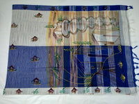 Load image into Gallery viewer, Mota Cotton Saree Comes With Bangladesh Print