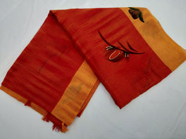 Mota Cotton Saree Comes With Bangladesh Print