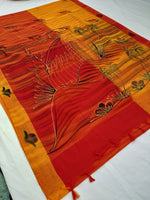 Load image into Gallery viewer, Mota Cotton Saree Comes With Bangladesh Print