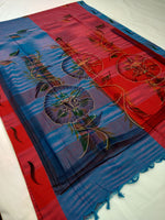 Load image into Gallery viewer, Mota Cotton Saree Comes With Bangladesh Print