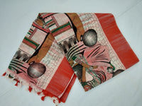 Load image into Gallery viewer, Mota Cotton Saree Comes With Bangladesh Print