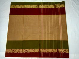 Trendy Chettinadu Cotton Plain  Saree