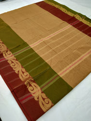 Trendy Chettinadu Cotton Plain  Saree