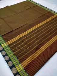 Trendy Chettinadu Cotton Sarees With Checks