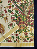 Load image into Gallery viewer, Printed Kerala Cotton Tissue (Gold Zari )