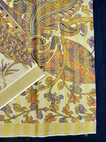 Load image into Gallery viewer, Printed Kerala Cotton Tissue (Gold Zari )