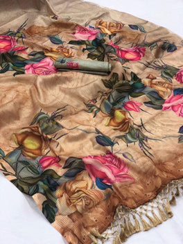 Japanese Rainbow Classic Digital Printed Sarees