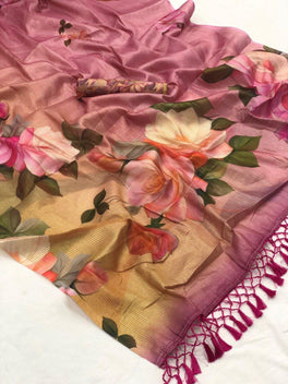 Japanese Rainbow Classic Digital Printed Sarees