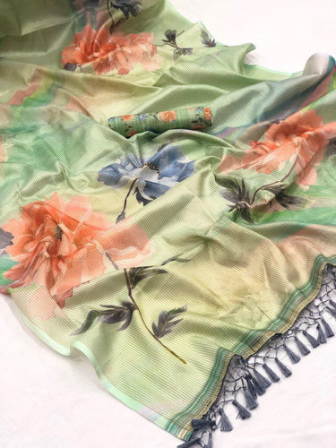 Japanese Rainbow Classic Digital Printed Sarees