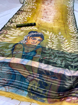 Trendy Linen Srilankan Batik Shibori Digital Print