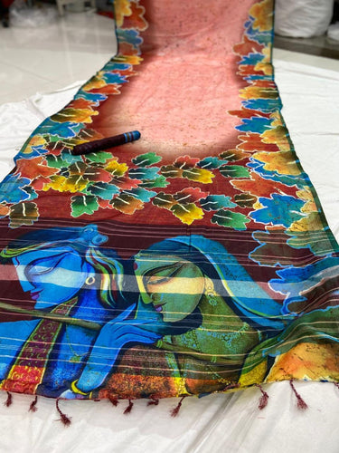 Trendy Linen Srilankan Batik Shibori Digital Print