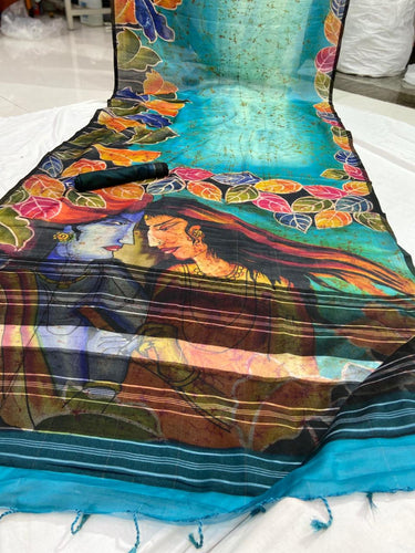 Trendy Linen Srilankan Batik Shibori Digital Print