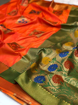 Grand Meena Work Silk Saree