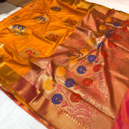 Grand Meena Work Silk Saree