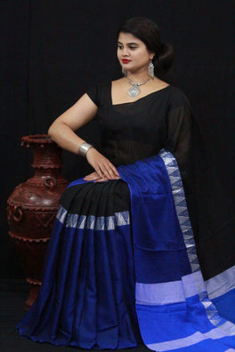 Linen Chanderi Cotton Saree
